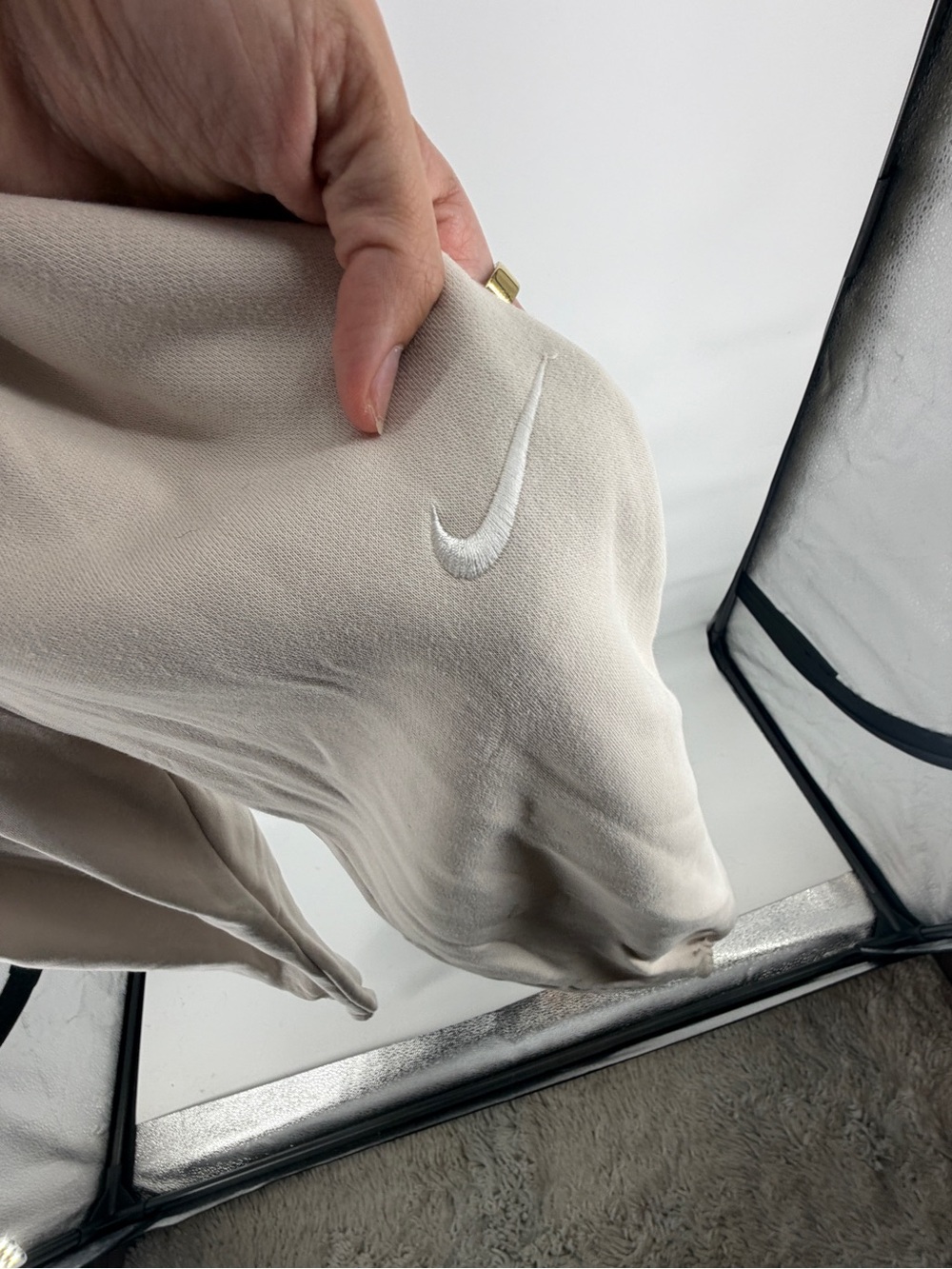 Nike Cream High Rise Jogger Sweatpants Women’s Size XS - Picture 4 of 9